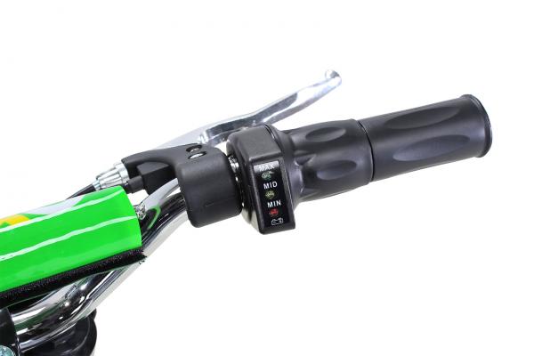 Kinder Mini Elektro Crossbike "Gepard" 500 Watt verstärkte Gabel 36Volt Grün - Elektro Auto Elektroauto Kinderauto